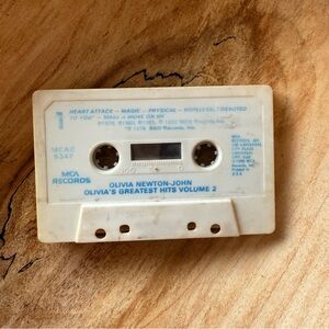 White Portable Audio Cassette Tape - Olivia's Greatest Hits Volume 2